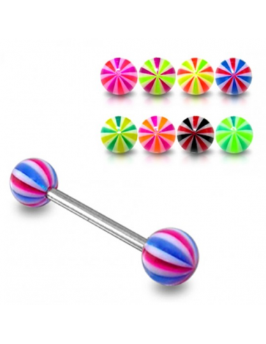 Barbell UV Striped balls