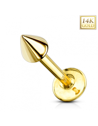 Labret 14K Gold with spike